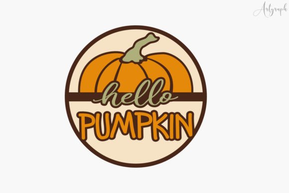 Download Hello Pumpkin Door Hanger SVG, Fall - Pumpkin door hanger Collection