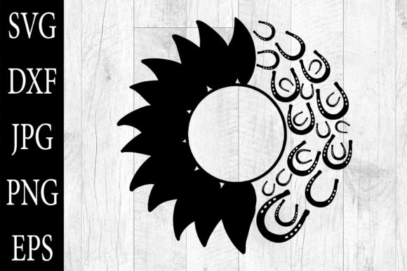 Download Sunflower Horse Shoe SVG Sunflower Horse - Horse shoe svg Collection