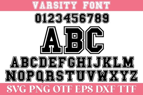 Download Varsity Sports SVG Alphabet - Sports svg Collection