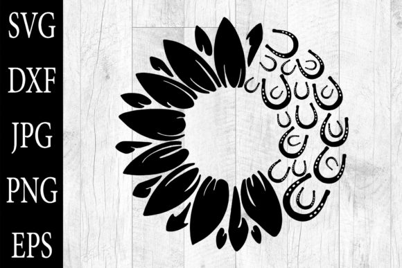 Download Sunflower Horse Shoe SVG Sunflower Horse - Horse shoe svg Collection