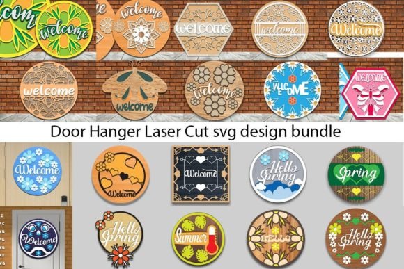 Download Door Hanger Laser Cut SVG Design Bundle - Premium Resources