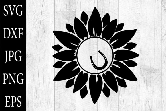 Download Sunflower Horse Shoe SVG Sunflower Horse - Horse shoe svg Collection