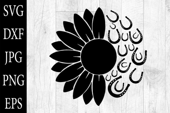 Download Sunflower Horse Shoe SVG Sunflower Horse - Horse shoe svg Collection